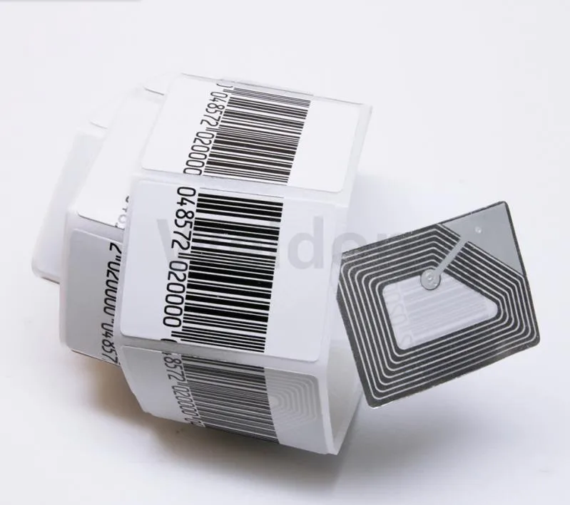 30*40mm EAS Security Sticker RF Soft label with 8.2mhz Frequency Blank Barcode Soft Label For Retail Store - Image 1