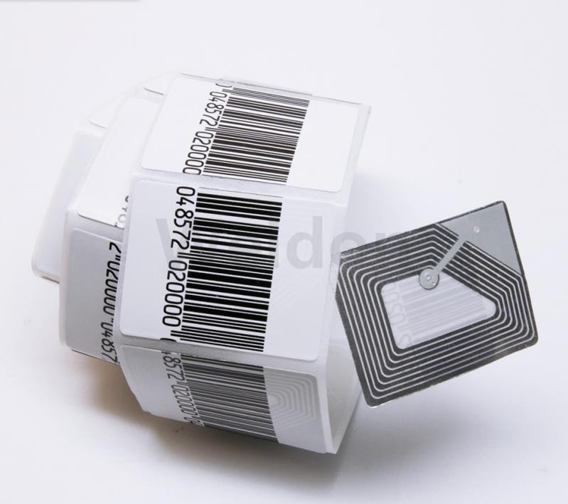 30*40mm EAS Security Sticker RF Soft label with 8.2mhz Frequency Blank Barcode Soft Label For Retail Store - Image 1