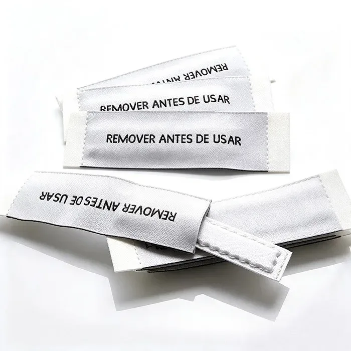 DR Anti-theft Soft EAS Garment Woven Label Clothing AM Sewn-in Tag Retail Magnetic Security Woven Labels