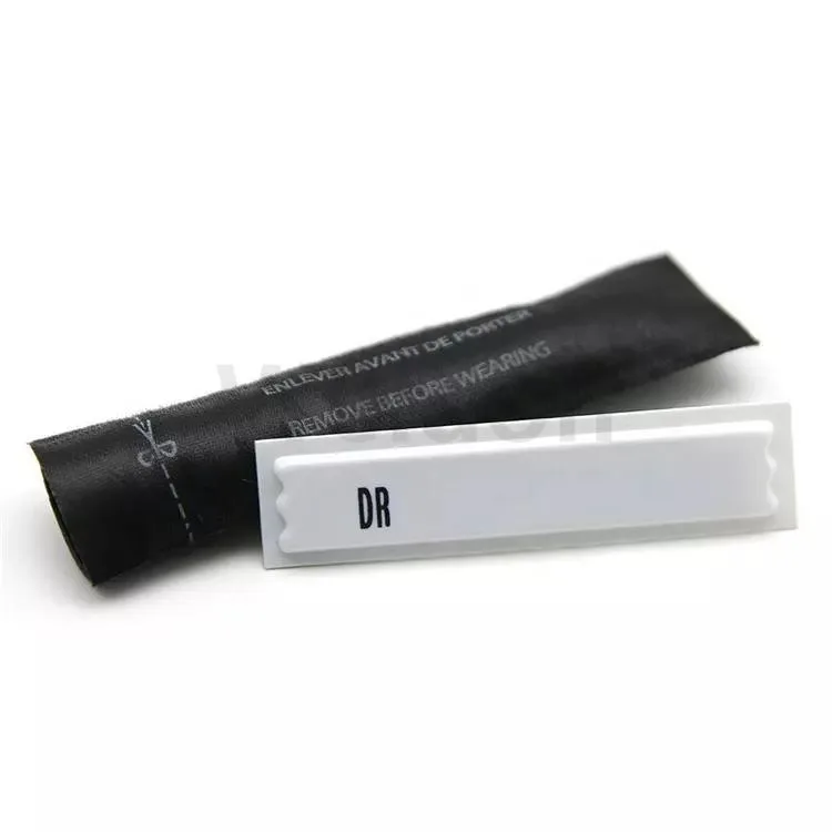 EAS Magnetic Security Woven Label Silk Custom Sewing labels Source Tag label Anti-theft AM Woven Label - Image 1
