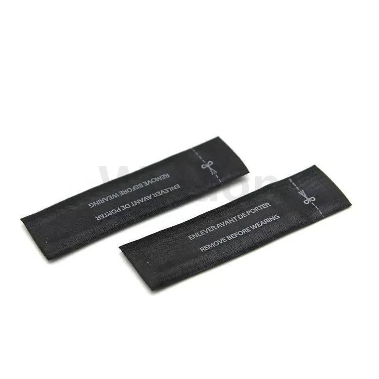 EAS Magnetic Security Woven Label Silk Custom Sewing labels Source Tag label Anti-theft AM Woven Label - Image 2
