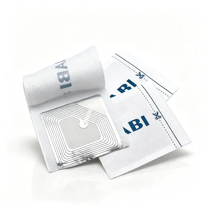 EAS RF Security Clothing Woven Label 8.2MHz Anti-theft Woven Label Garment Security Label