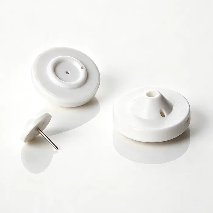 EAS Round Hard Tags for Clothing 8.2Mhz RF Anti theft Abs Plastic Small Security Clothes Tag