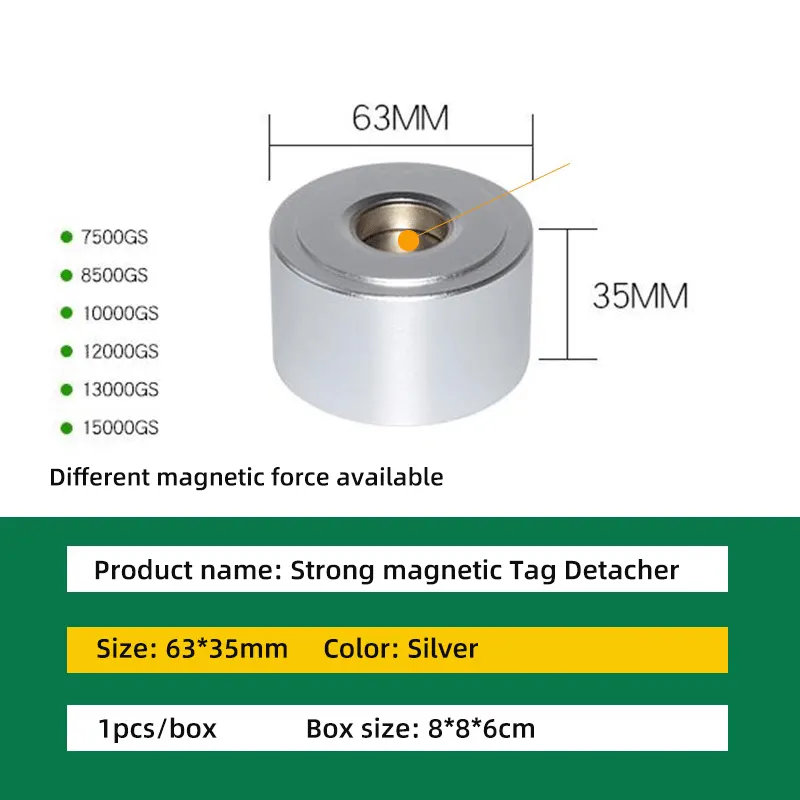 Magnetic Security Pencil Tag Opener 15000GS Detacher for Retail Shop - Image 2