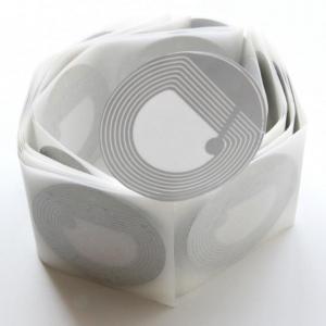 R40mm Barcode Anti Theft RF Soft Label For Retail Eas Label 8.2mhz Frequency Security Alarm System Eas RF Sensor Sticker