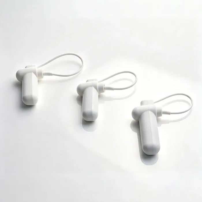 Security Garment Hanging Tags Small Triangle Hard Tag With Wire EAS Small Triangle Hard Tag With Lanyard