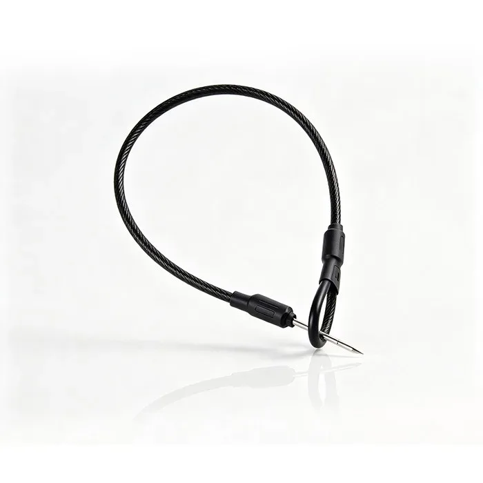 Security tag lanyard 17cm black color eas tag lanyard supermarket anti theft system 100pcs/bag