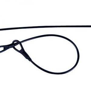 Security tag lanyard 17cm black color eas tag lanyard supermarket anti theft system 100pcs/bag