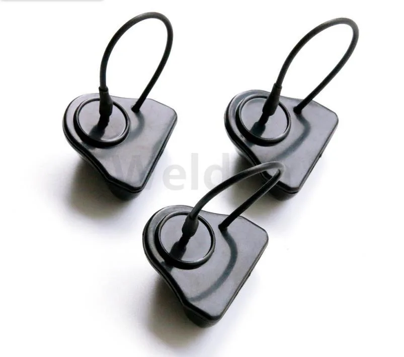 Small triangle shaped wallet anti-theft alarm rf remove security tag with lanyard for clothing store - Image 4