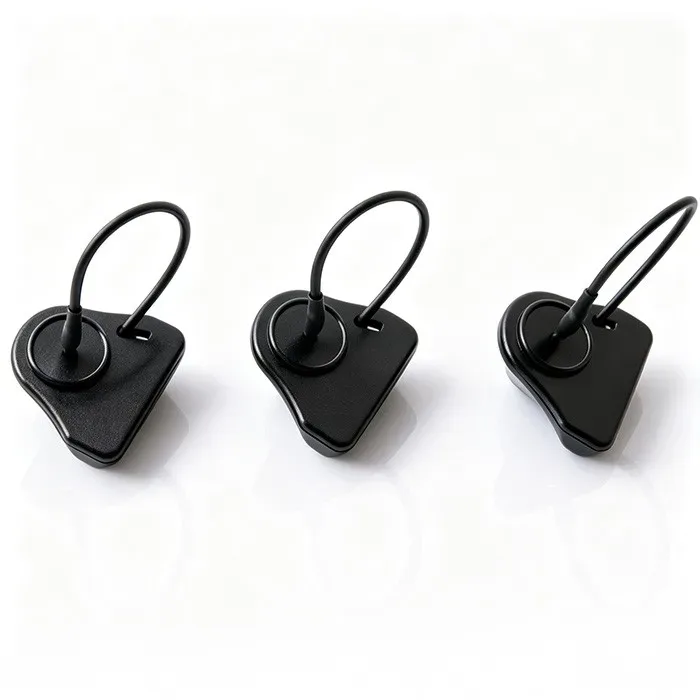 Small triangle shaped wallet anti-theft alarm rf remove security tag with lanyard for clothing store