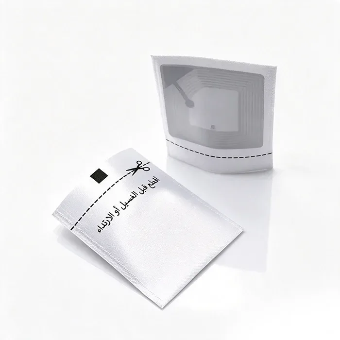 Woven Security Anti-Theft Tag 8.2Mhz Alarm For Sewing On Clothing Rf Eas Soft Label